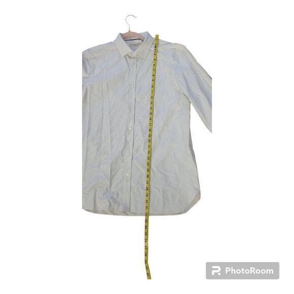 Burberry London Men’s 16.5 42 Sz L Striped Long Sleeve Button Down Cotto… - Picture 15 of 15